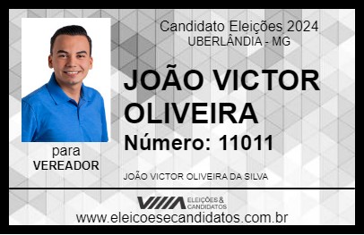 Candidato JOÃO VICTOR OLIVEIRA 2024 - UBERLÂNDIA - Eleições