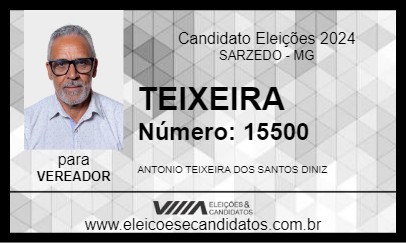 Candidato TEIXEIRA 2024 - SARZEDO - Eleições