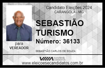 Candidato SEBASTIÃO TURISMO 2024 - CARANGOLA - Eleições