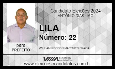 Candidato LILA 2024 - ANTÔNIO DIAS - Eleições