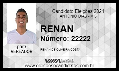 Candidato RENAN 2024 - ANTÔNIO DIAS - Eleições