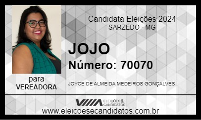 Candidato JOJO 2024 - SARZEDO - Eleições