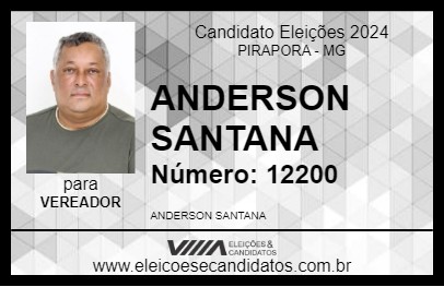 Candidato ANDERSON SANTANA 2024 - PIRAPORA - Eleições