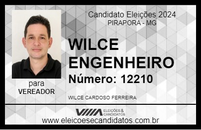 Candidato WILCE ENGENHEIRO 2024 - PIRAPORA - Eleições