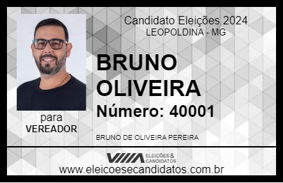 Candidato BRUNO OLIVEIRA 2024 - LEOPOLDINA - Eleições