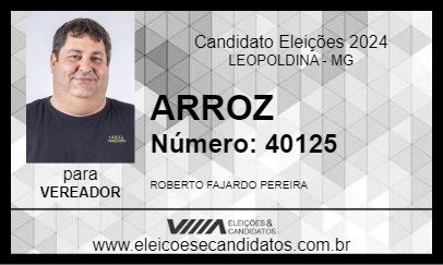 Candidato ARROZ 2024 - LEOPOLDINA - Eleições