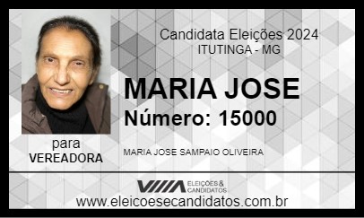 Candidato MARIA JOSE 2024 - ITUTINGA - Eleições