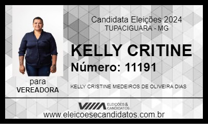 Candidato KELLY 2024 - TUPACIGUARA - Eleições