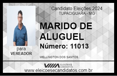 Candidato MARIDO DE ALUGUEL 2024 - TUPACIGUARA - Eleições