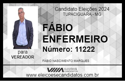 Candidato FÁBIO ENFERMEIRO 2024 - TUPACIGUARA - Eleições