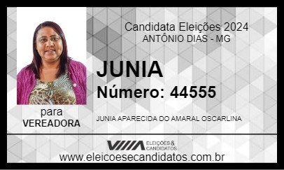 Candidato JUNIA 2024 - ANTÔNIO DIAS - Eleições