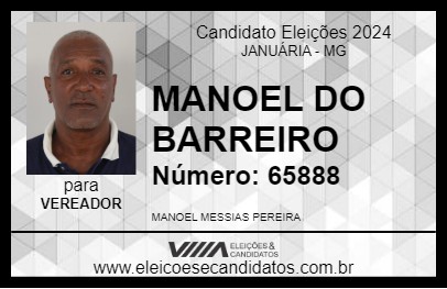 Candidato MANOEL DO BARREIRO 2024 - JANUÁRIA - Eleições