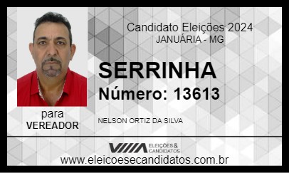 Candidato SERRINHA 2024 - JANUÁRIA - Eleições