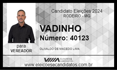 Candidato VADINHO 2024 - RODEIRO - Eleições