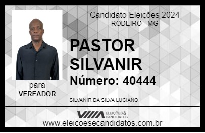 Candidato PASTOR SILVANIR 2024 - RODEIRO - Eleições