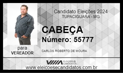 Candidato CABEÇA 2024 - TUPACIGUARA - Eleições