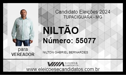 Candidato NILTÃO 2024 - TUPACIGUARA - Eleições