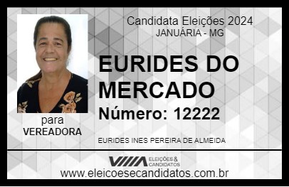 Candidato EURIDES DO MERCADO 2024 - JANUÁRIA - Eleições