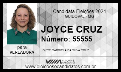 Candidato JOYCE CRUZ 2024 - GUIDOVAL - Eleições