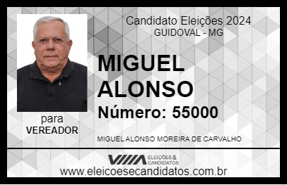 Candidato MIGUEL ALONSO 2024 - GUIDOVAL - Eleições