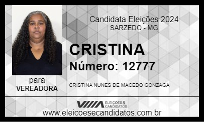 Candidato CRISTINA 2024 - SARZEDO - Eleições