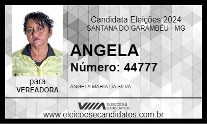 Candidato ANGELA 2024 - SANTANA DO GARAMBÉU - Eleições