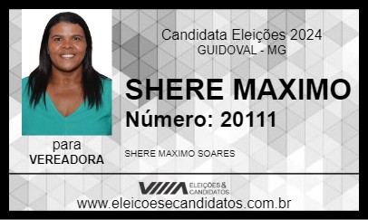 Candidato SHERE MAXIMO  2024 - GUIDOVAL - Eleições