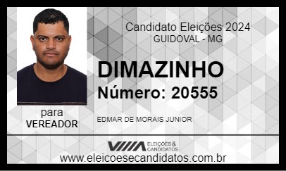 Candidato DIMAZINHO 2024 - GUIDOVAL - Eleições