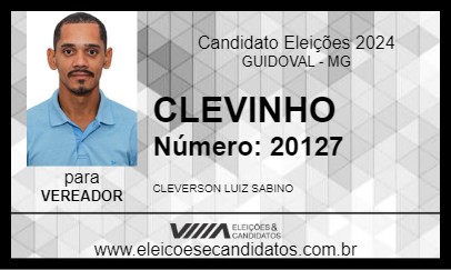 Candidato CLEVINHO 2024 - GUIDOVAL - Eleições