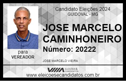 Candidato JOSE MARCELO CAMINHONEIRO  2024 - GUIDOVAL - Eleições