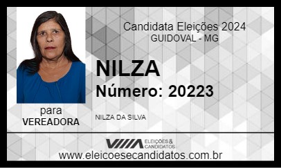 Candidato NILZA 2024 - GUIDOVAL - Eleições