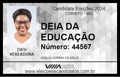 Candidato DEIA DA EDUCAÇÃO 2024 - CORINTO - Eleições