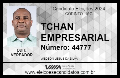 Candidato TCHAN EMPRESARIAL 2024 - CORINTO - Eleições