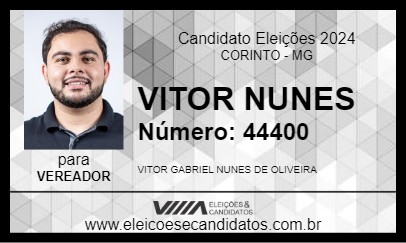 Candidato VITOR NUNES 2024 - CORINTO - Eleições