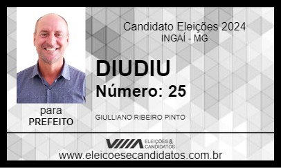 Candidato DIUDIU 2024 - INGAÍ - Eleições