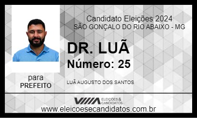 Candidato DR. LUÃ 2024 - SÃO GONÇALO DO RIO ABAIXO - Eleições