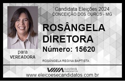 Candidato ROSÂNGELA DIRETORA 2024 - CONCEIÇÃO DOS OUROS - Eleições