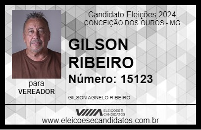 Candidato GILSON RIBEIRO 2024 - CONCEIÇÃO DOS OUROS - Eleições