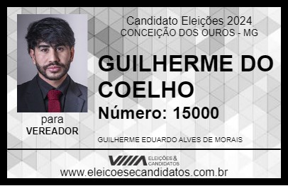 Candidato GUILHERME DO COELHO 2024 - CONCEIÇÃO DOS OUROS - Eleições