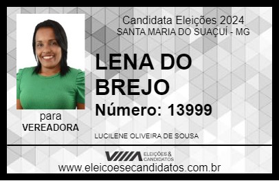 Candidato LENA DO BREJO  2024 - SANTA MARIA DO SUAÇUÍ - Eleições