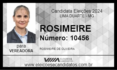 Candidato ROSIMEIRE 2024 - LIMA DUARTE - Eleições