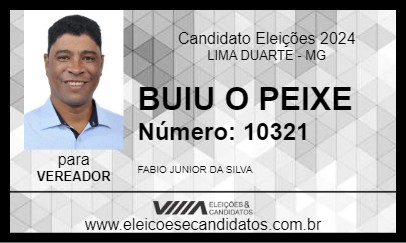 Candidato BUIU O PEIXE 2024 - LIMA DUARTE - Eleições