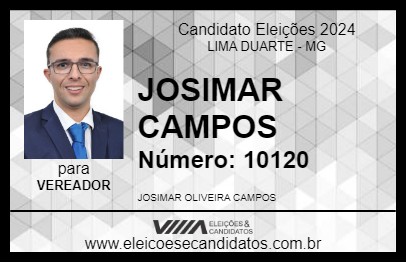 Candidato JOSIMAR CAMPOS 2024 - LIMA DUARTE - Eleições