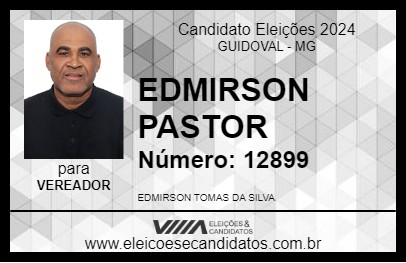 Candidato EDMIRSON PASTOR 2024 - GUIDOVAL - Eleições