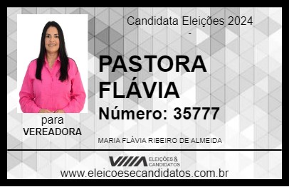 Candidato PASTORA FLÁVIA 2024 - UBÁ - Eleições