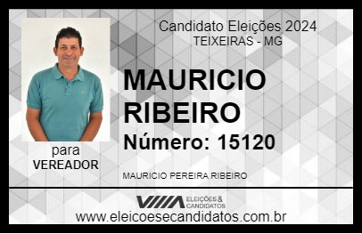 Candidato MAURICIO RIBEIRO 2024 - TEIXEIRAS - Eleições