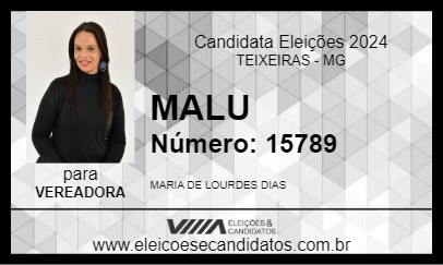 Candidato MALU 2024 - TEIXEIRAS - Eleições