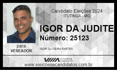 Candidato IGOR DA JUDITE 2024 - ITUTINGA - Eleições