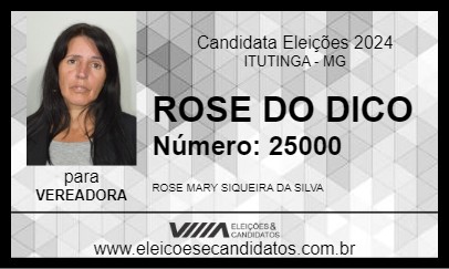 Candidato ROSE DO DICO 2024 - ITUTINGA - Eleições