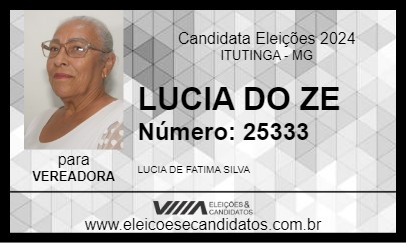 Candidato LUCIA DO ZE 2024 - ITUTINGA - Eleições